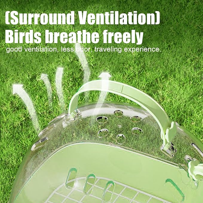 Ventilated Kennel with Water Bottle - Bird Bag Carrier, Handheld Pet Carrier for Tiny Breed Puppy Kitten Ferret Bunny | Comfortable and Safe for Car Rides Veterinary Visits Travel Outdoor Use