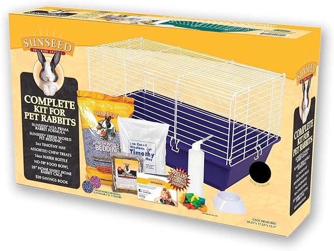 Ware Manufacturing Home Sweet Home Sunseed Rabbit Cage Starter Kit