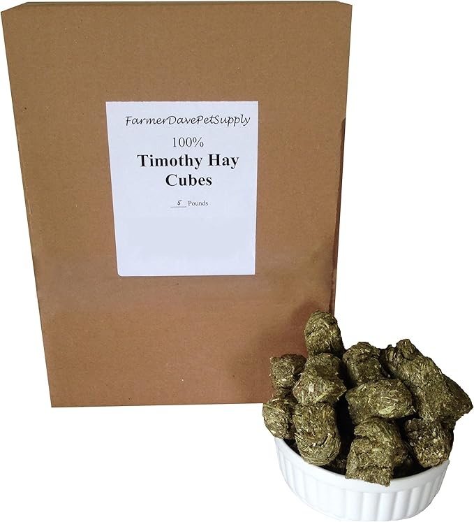 5 lb, Timothy HAY MINI Cubes for Pets