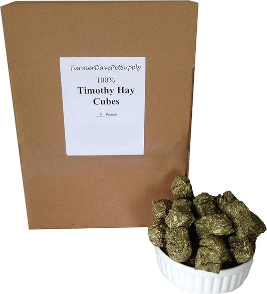 5 lb, Timothy HAY MINI Cubes for Pets