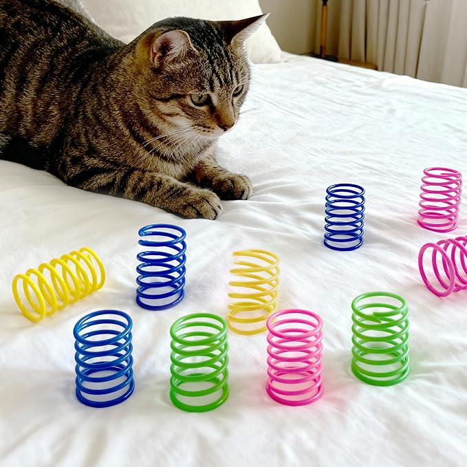 Cat Toys for Indoor Cats, 30 Pack Interactive Cat Spring Toys - Image 7