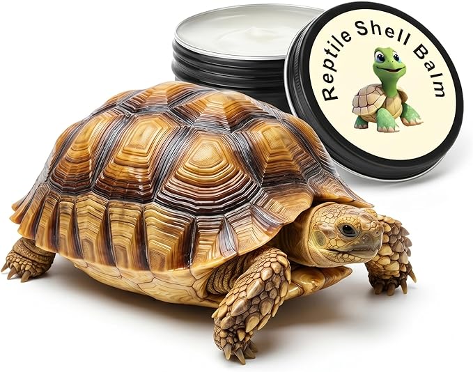 KR. LIF Tortoise Shell Conditioner & Balm 2.5 oz Turtle Shell Care Cream for Sulcata Tortoise Reptile Ointment – Non-Toxic Moisturizer for Dry or Cracked Shell