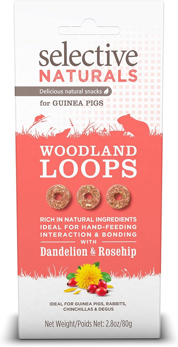 Supreme Petfoods Selective Naturals Woodland Loops For Guinea Pigs (Pack Of Four)
