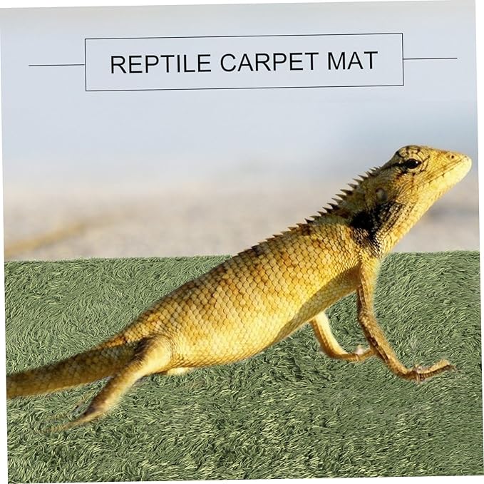 POPETPOP 2pcs Reptile Carpet Moss Mat for Terrarium Bedding for Turtles Lizards and Amphibians Imitation Moss Liner for Enhanced Comfort and Moisture Retention