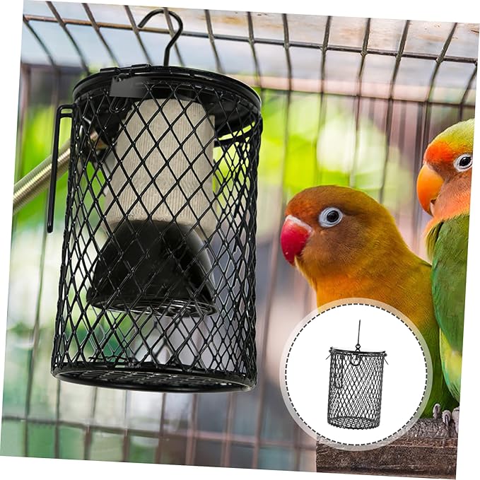 2pcs Reptile Heat Lamp Cover Scald Shade for Turtles Lizards and Birds Design for Efficient Heat Dissipation and Safety