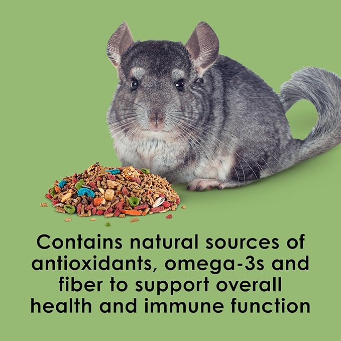 Kaytee Fiesta Chinchilla Food,Nutritious and Fun Blend,Supports Dental Health and Digestion,2.5 pounds,(Pack of 2)