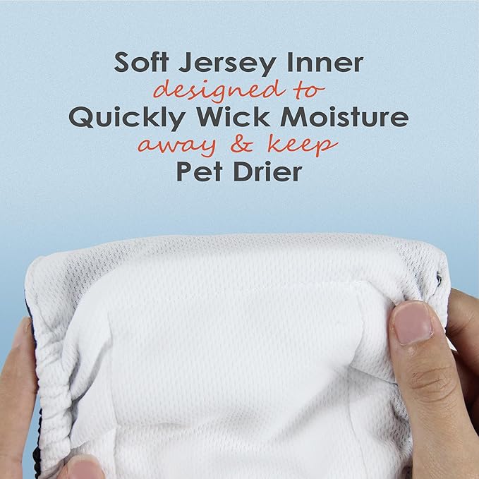 wegreeco Washable Male Dog Belly Band (Stylish Pattern)- Pack of 3 - Washable Male Dog Belly Wrap, Dog Diapers Male (Fruit, X-Large)