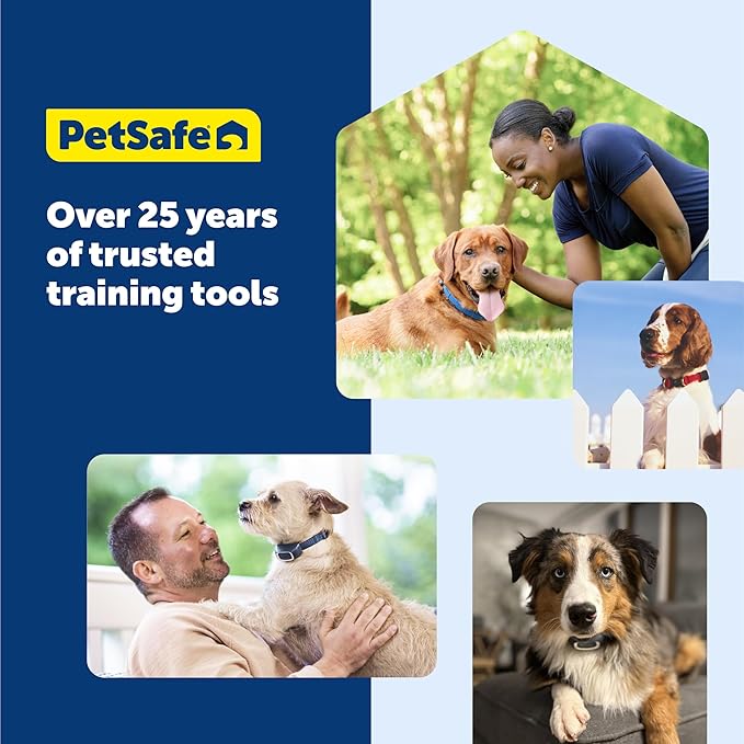 PetSafe 600 Yard Remote Training Collar – Choose from Tone, Vibration, or 15 Levels of Static Stimulation – Medium Range Option for Training Off Leash Dogs – Waterproof and Durable – Rechargeable