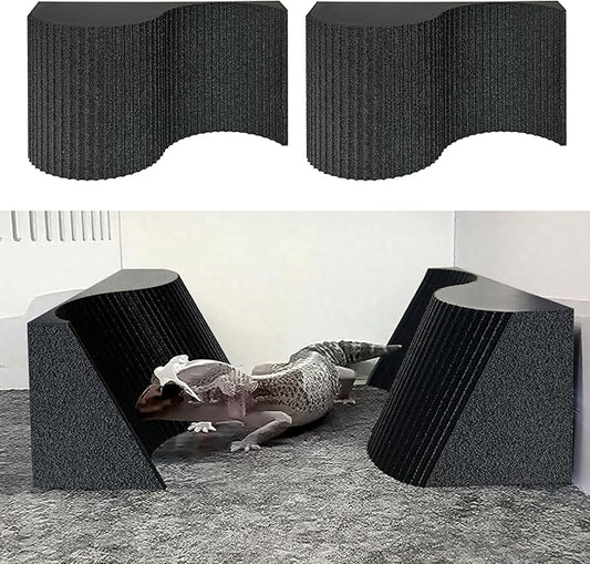 Reptile Shedding Aid Tool,Bearded Dragons Rubbing Stone,Bearded Dragon Accessories for Stuck Skin Removal,Physical Shedding Helper to Promote Natural Peeling for Bearded Dragons,Snake,Lizard(2PCS)