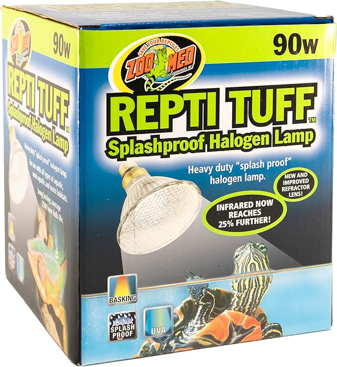 Zoo Med Turtle Tuff Splashproof Halogen Lamp 90 Watts
