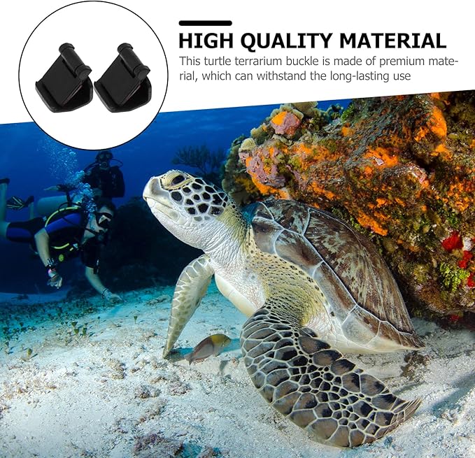 BESPORTBLE 4pcs -Escape Lock - Escape Tank Reptile Terrarium Lock Amphibia 10 Gallon Tank Lizard Aquarium Lid Clips Reptile Pet Tank Fish Tank Cover Turtle Tank Plastic Cover Clip