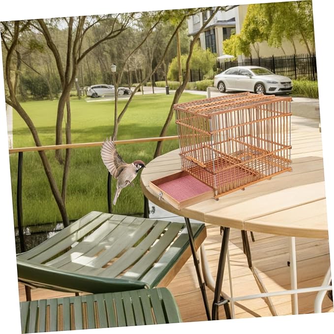 Indoor Flight Bird Cage Retro Small Parrot Cage Decorative Embellishments