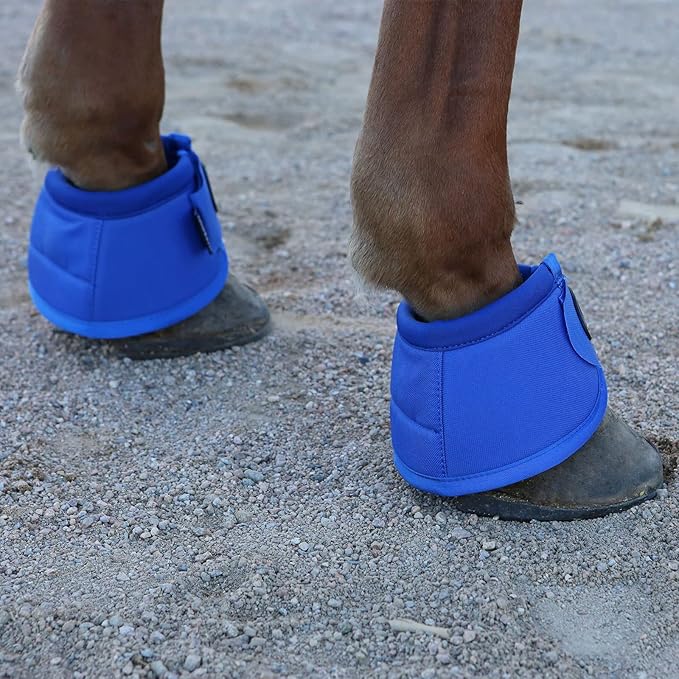 Harrison Howard Horse Bell Boots Overreach Bell Boots No-Turn Bell Boots for Horse-Durable Protective Hoof Boot
