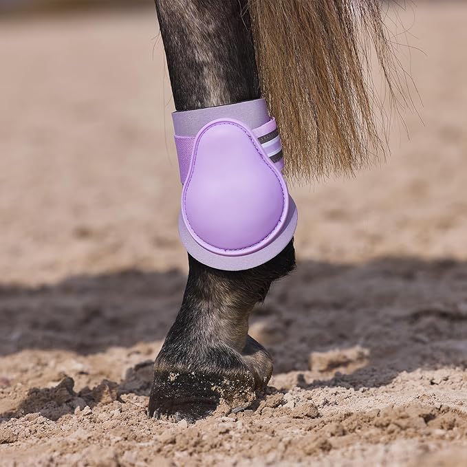 HORZE Adepto Fetlock Boots - Languid Lavender Purple - Horse