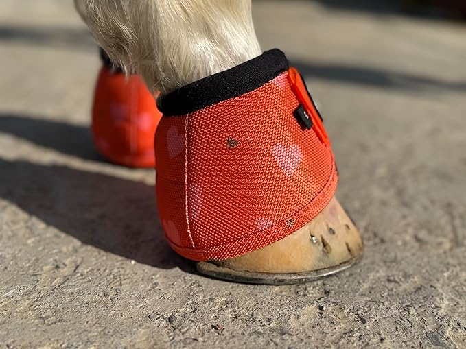 TGW RIDING 2520D Horse Bell Boots No-Turn Horse Bell Boots, Equine Ballistic Hoof Overreach Bell Boot, Pair