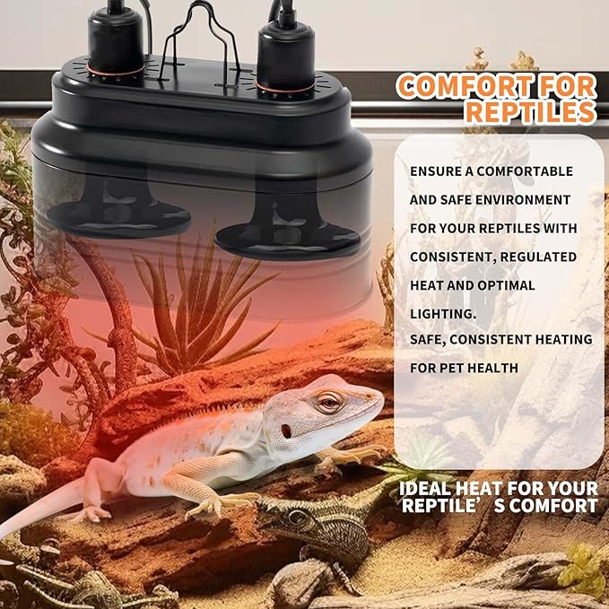 150W Reptile Heat Lamp(2 Packs)-Ceramic Heat Emitter for Reptiles Amphibian Pet Brooders Chicken Incubation, and Terrariums Turtle Lizard Bearded Dragon Snake Size E26
