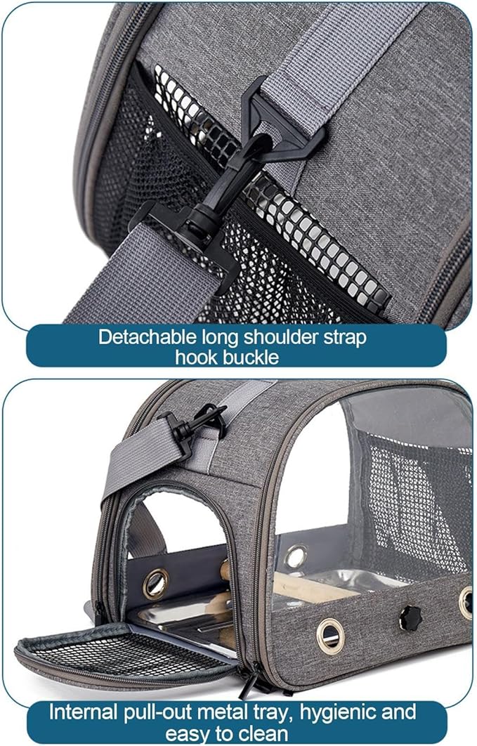 Bird Carrier Travel Cage, Travel Bird Cage | Travel Bag for Bird Cage, Carrier, Small Pet Carrier Bag, Portable Breathable Travel Cage for