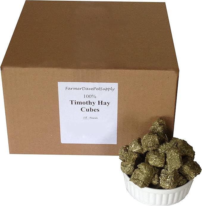 15 lb, Timothy HAY MINI Cubes for Pets
