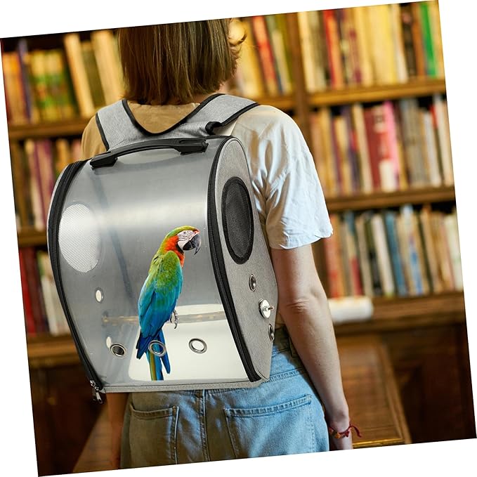 balacoo Bird Bag Carrier for Parrots Comfortable Travel Cage Backpack with Zipper