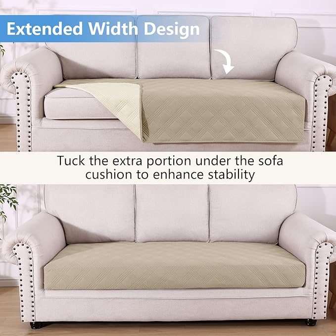 hyha Waterproof Dog Blanket, Reversible Pet Bed Blanket, Soft Sofa Couch Cover for Dogs Washable, Waterproof Pet Couch Covers for Sofa Puppy Cats Furniture Protector(40"x80", Taupe/Beige)