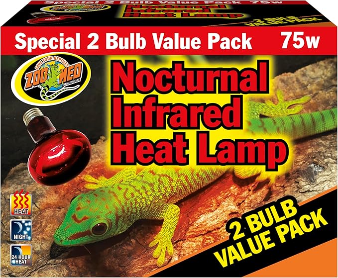 Zoo Med Nocturnal Infared Heat Lamp Value Pack