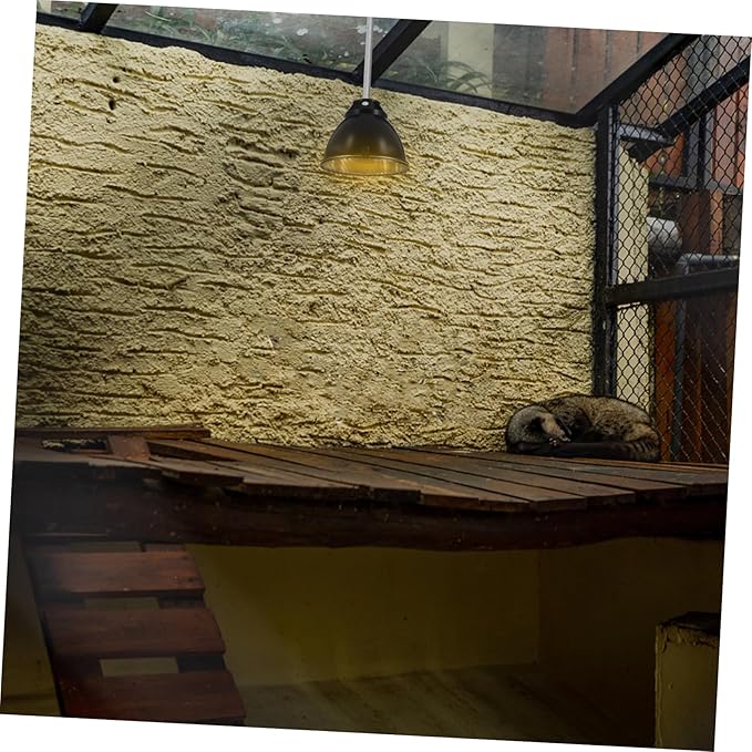 GLEAVI 1set Reptile Dome Lamp Cover Aluminum Reflective Shade for Heating Lamps Scald Cup for Terrarium Use