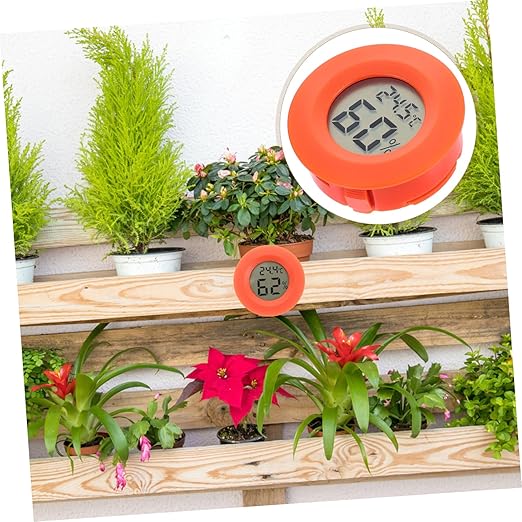 BESTonZON Digital Temperature and Humidity Indoor Thermometer Hygrometer for Home Office Reptile Humidity Gauge Room Thermometer Celsius Display Wall Mountable