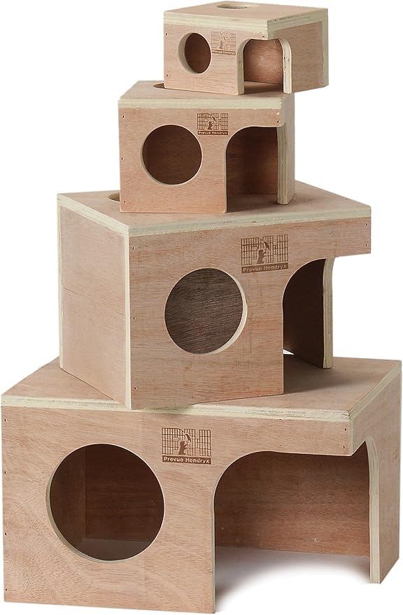 Prevue Pet Products Wood Mouse Hut 1120 (Pack of 2)