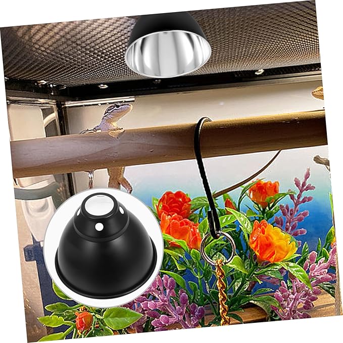 STOBAZA 3pcs Box Reptile Habitat Lighting Shade Reflective Cover for Reptile Heating Lamp Insulation Lamp Reflector for Pet Safety