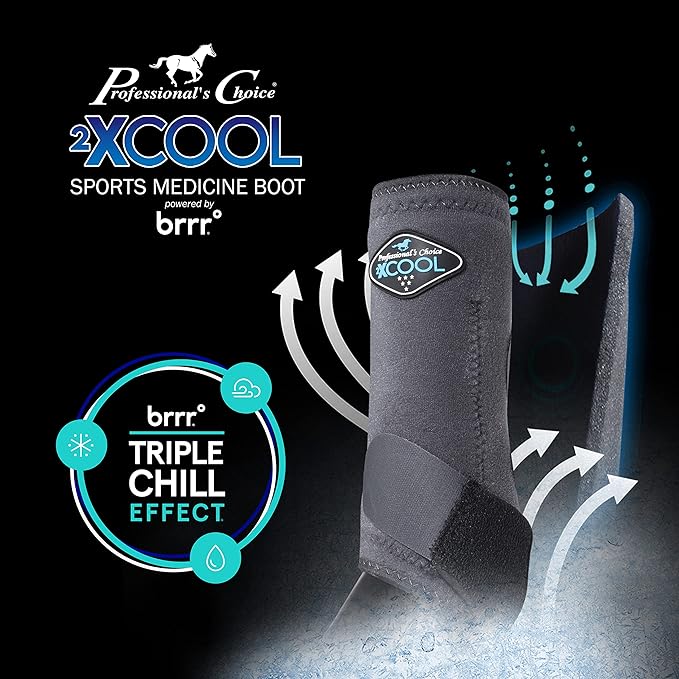 Professional's Choice 2XCOOL Sports Medicine Horse Boots | Protective & Breathable Design for Ultimate Comfort & Durability in Active Horses | Value 4 Pack