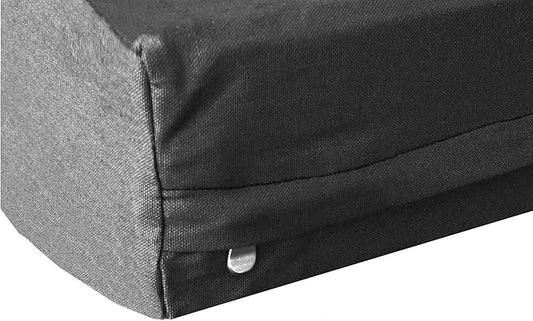 Dogbed4less Heavy Duty Black Canvas Duvet Pet Dog Bed Cover - Replacement Cover only (47"X29"X4")