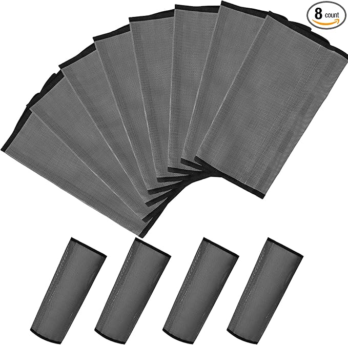 Jexine Set of 8 Mesh Fly Boots for Horse Loose Fitting Non Slip Breathable Horse Fly Leggings Protective Reduces Stress Leg Fatigue Wraps for Preventing Flies Mosquitoes Bite