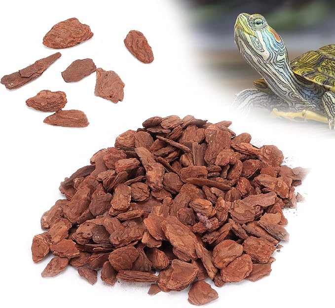Honio Bark Bedding, Tortoise Bedding Can Provide Them with a Much Safer Environment Safely for Indoor Plants for Reptile Life for Gardening for Pet Bedding