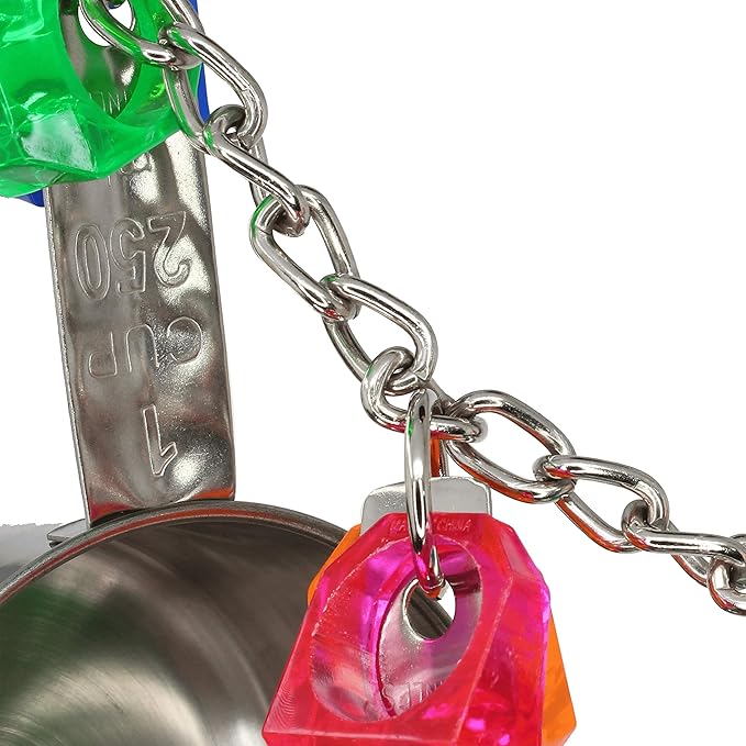 Bonka Bird Toys 1410 Cup Delight 7" x 13", Parrot, Cage Toy, Conure, Quaker, Caique, Eclectus, and Similar Birds.