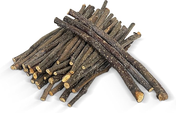 Rabbit Hole Hay - All Natural Apple Chew Sticks for Small Pets - 12 oz - Tasty & Healthy Chew Treat