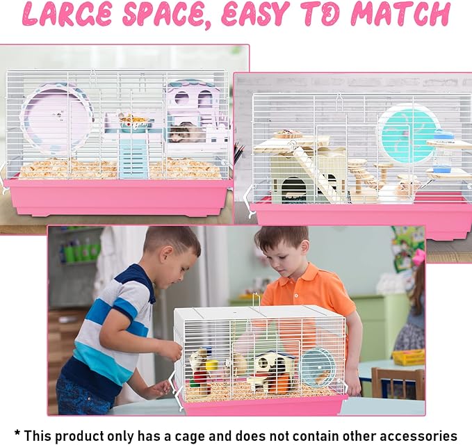 Pronetcus Hamster cage for Hamsters, Gerbils, mice, Rats, Small Guinea Pigs and Other Small Animals.