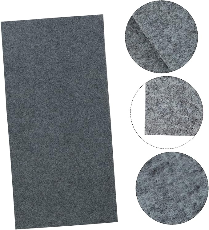 Abaodam Terrarium Carpet Mat for Reptiles Cuttable Substrate Liner Soft and Safe Bedding for Tortoises Snakes and Lizards Grey Water-Absorbent Design