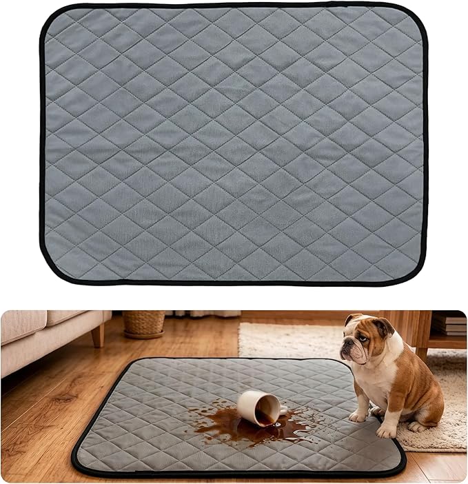 Washable Pee Pads for Dogs,Waterproof Dog Training Pads,Playpen Mat,Non-Slip Potty Pads,Super Absorbent Whelping Pads,Puppy Pad with Rounded Corn,Potty Pads (72x72(1 Pack))