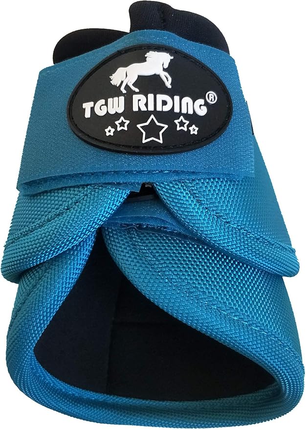 TGW RIDING 2520D Horse Bell Boots No-Turn Horse Bell Boots, Equine Ballistic Hoof Overreach Bell Boot, Pair
