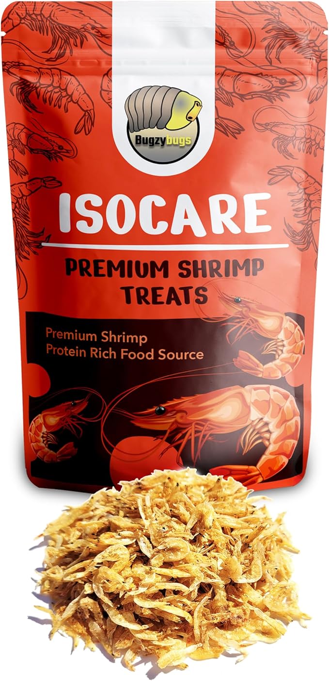 Isoblend Premium Isopod Food Bundle Protein Vegetable Dry Blend and Shrimp Treat Rich Food Source for Feeders Insects Reptiles Invertebrates