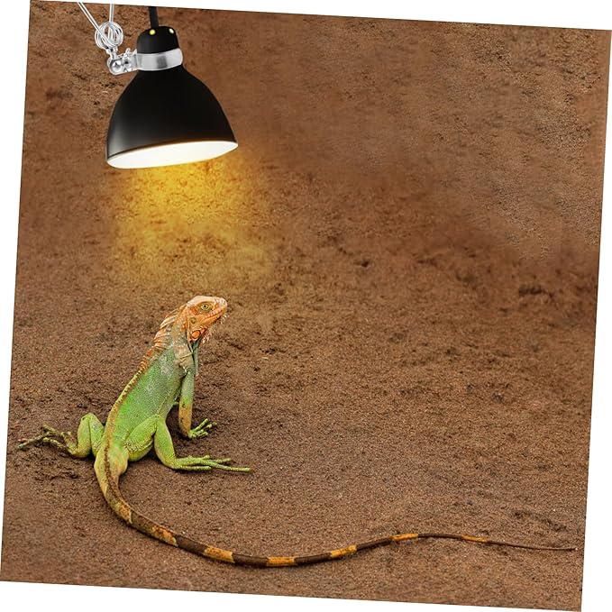 Abaodam 2pcs Adjustable Clamp Light Holder for Reptile Tank Heat Lamp Clamps Flexible Base Reptile Decor Lamp Easy to Install
