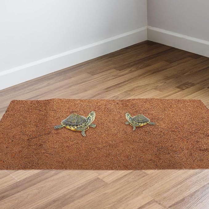 KESYOO Natural Coconut Fiber Reptile Mat Terrarium Bedding for Lizard Turtle Gecko Breathable Easy to Strong Permeability Pet Bedding