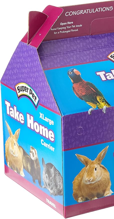 Kaytee Take-Home Pet Carrier/Box, X-Large, 50 per case