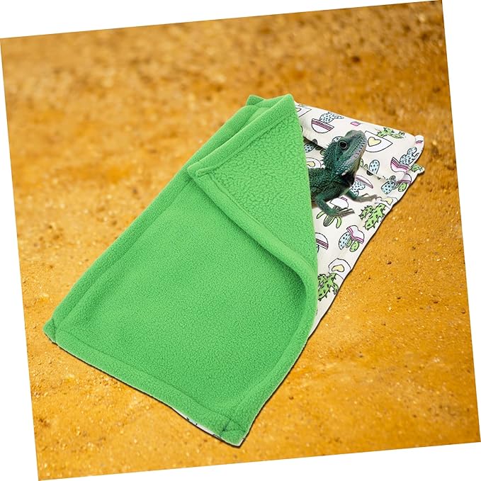 LIOOBO Long Lasting Lizard Sleeping Bag Reptile Mat Pillow Geckos Accessories Hideout Mats