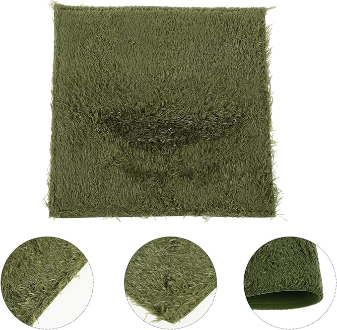 POPETPOP Reptile Carpet Liner Mat for Terrarium Bedding Moisture Retaining Faux Grass Substrate for Snakes Lizards Tortoises and
