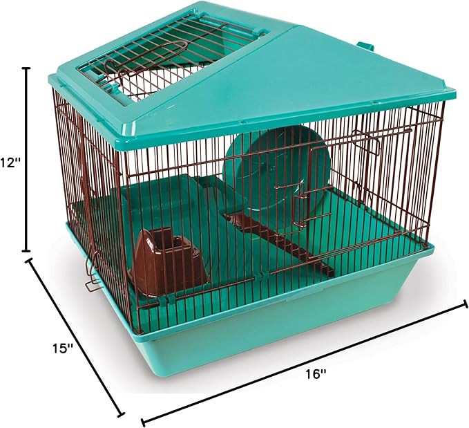 Ware Manufacturing Animal House 16" 2 Level for Hamster - Colors May Vary