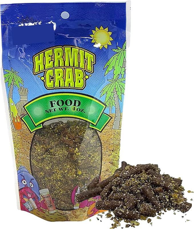 Needzo Hermit Crab Food, Natural Supplies and Habitat Necessities for Pet Crabs, 2 Pack, 4 Ounces (2 Pack Food)