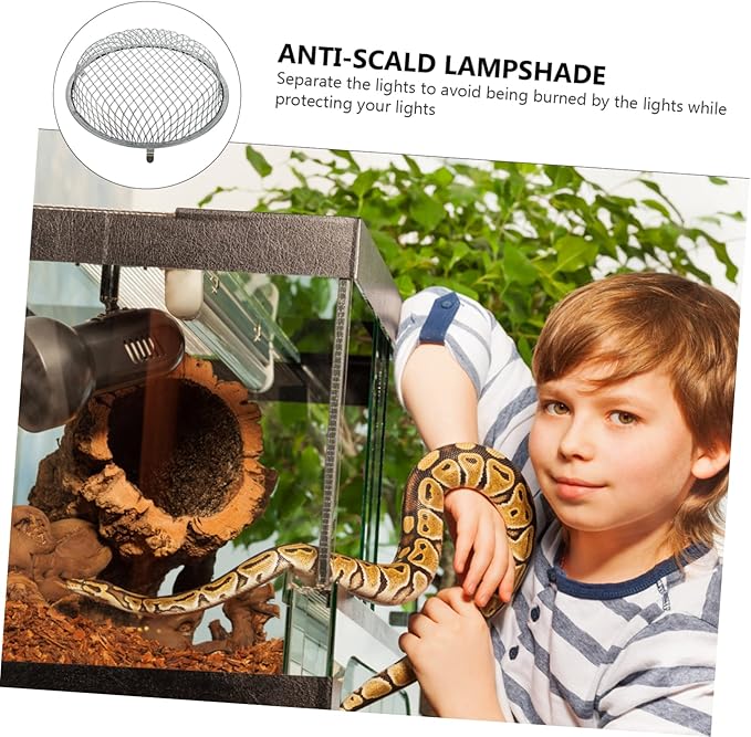 BESPORTBLE Reptile Heating Lamp Mesh Cover for Lizard Light Sturdy Lampshade Accessory