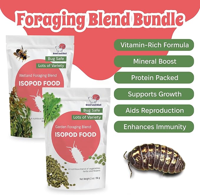 Snout and Shell Isopod Foraging Bundle – Garden & Wetland
