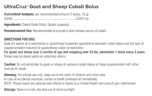 UltraCruz® Goat and Sheep Cobalt Bolus, 25 boluses